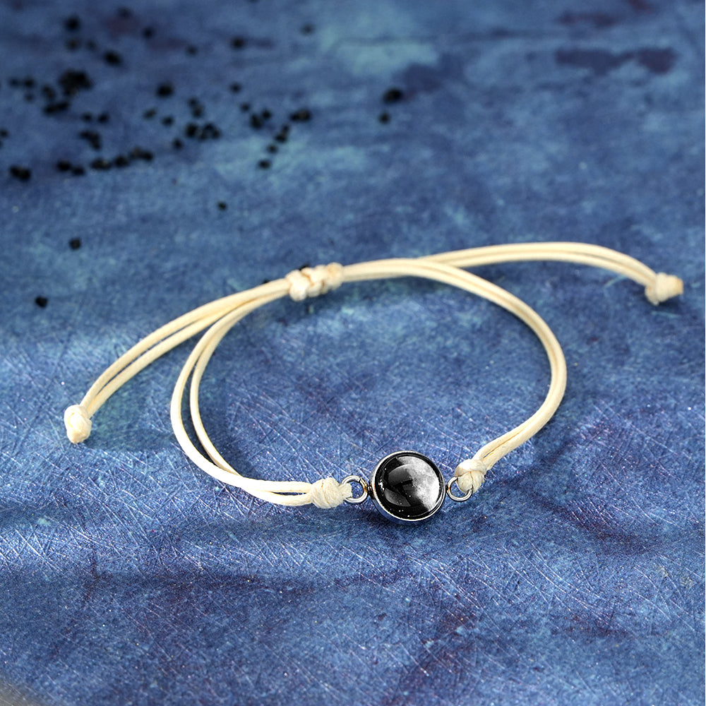 Custom Moon Phase Bracelet Stardust Sand Bracelet Luminous Bracelet Gift for Her