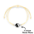 Custom Moon Phase Bracelet Stardust Sand Bracelet Luminous Bracelet Gift for Her