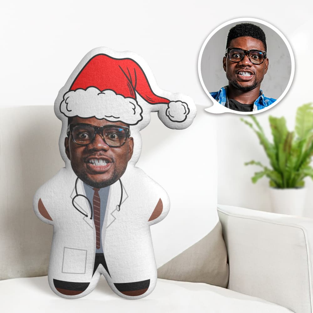 Christmas Gift Custom Doctor Minime Throw Pillow Custom Doctor Pillow Personalized Photo Minime Pillow