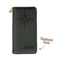 Custom Engraved Wallet Leather Passport Cover Travel Gifts for Man