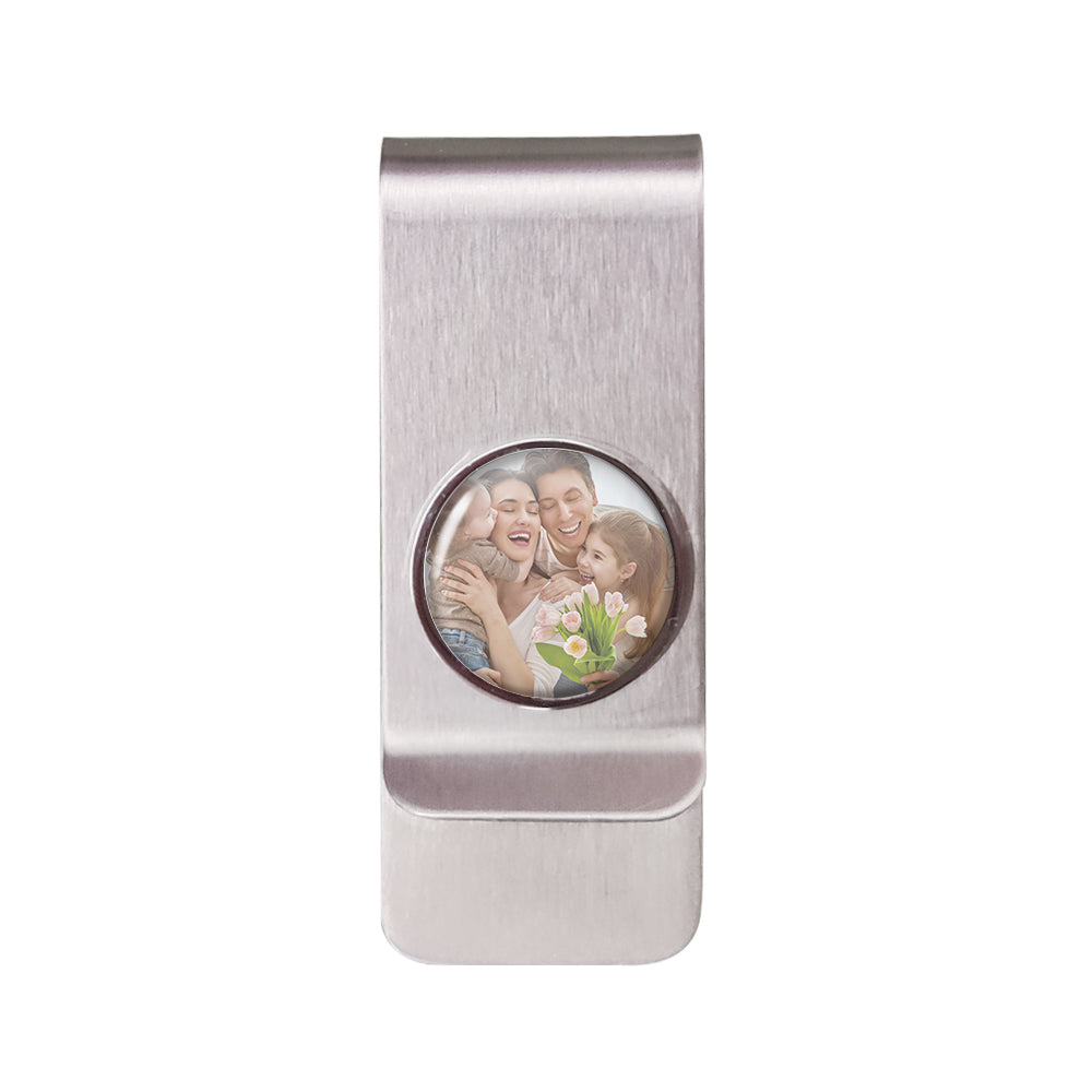 Custom Photo Metal Money Clips Personalized Money Clips Gift for Father Lover Husband