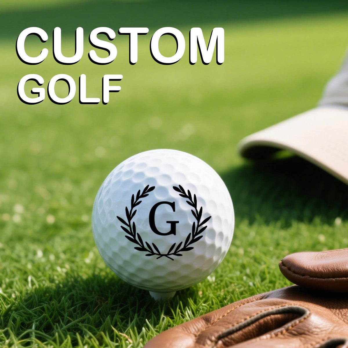 Custom Name Golf Ball Initials Sign Golf Balls Gift for Him
