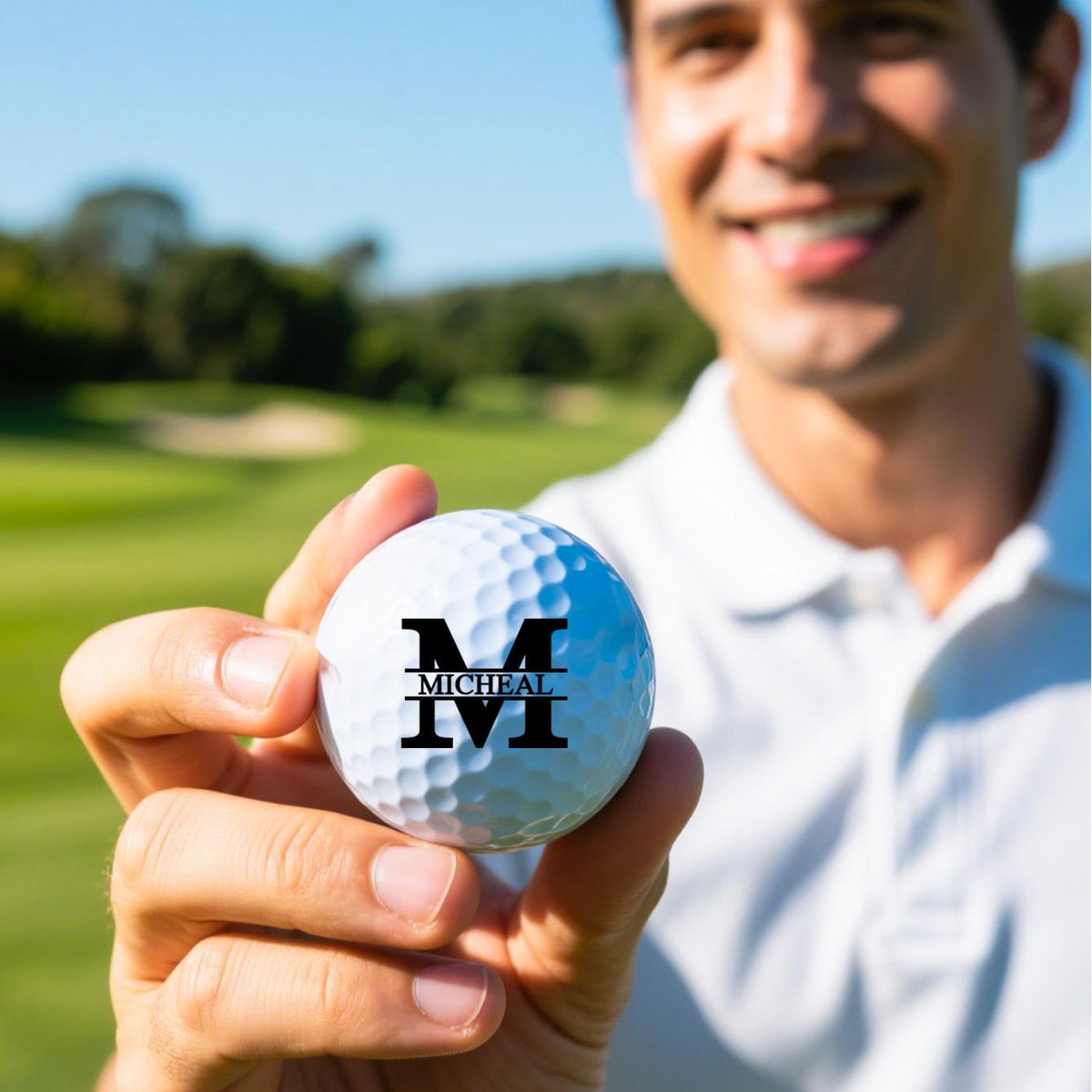 Custom Name Golf Ball Initials Sign Golf Balls Gift for Him