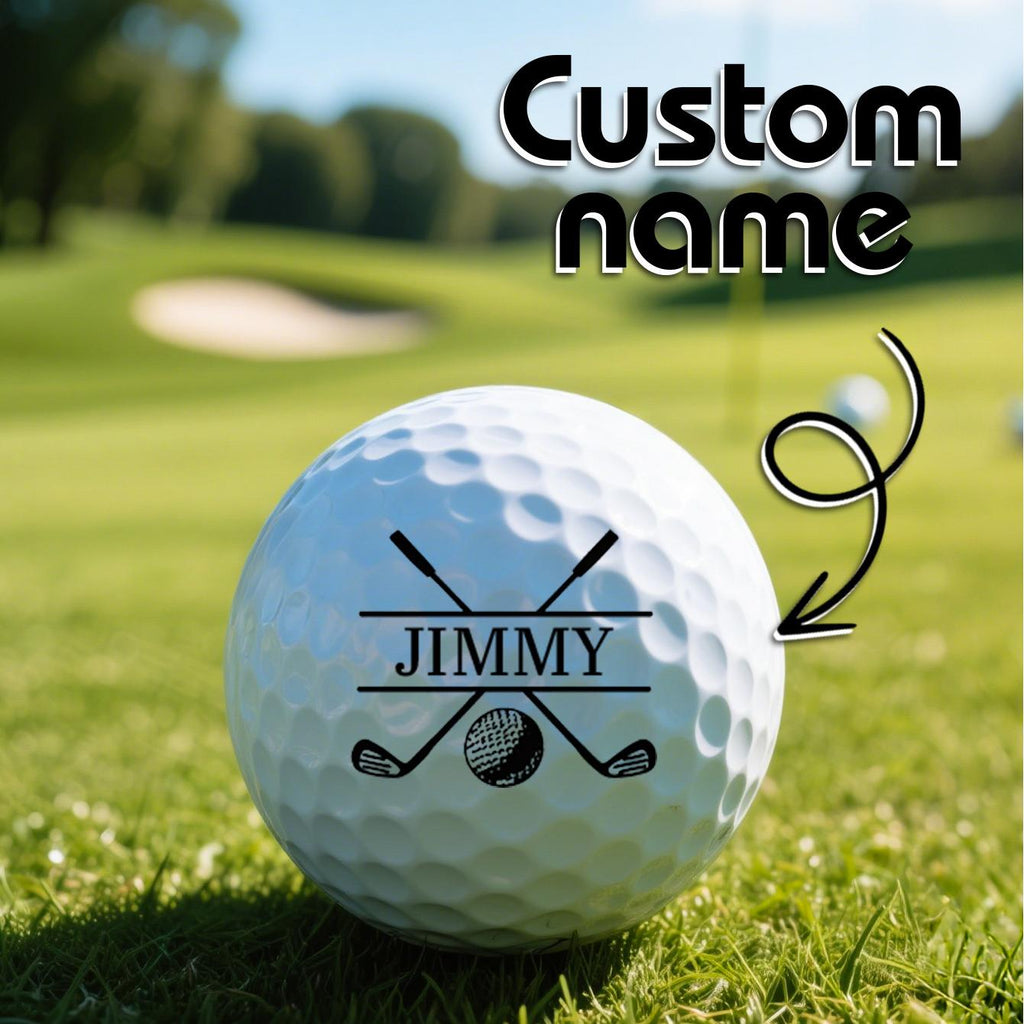 Custom Name Golf Ball Initials Sign Golf Balls Gift for Him