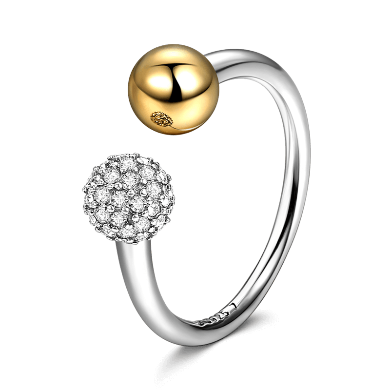 Soufeel Strike Lucky Ring 14k Gold Plated Silver