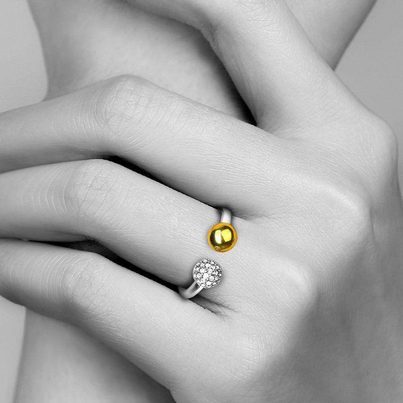 Soufeel Strike Lucky Ring 14k Gold Plated Silver