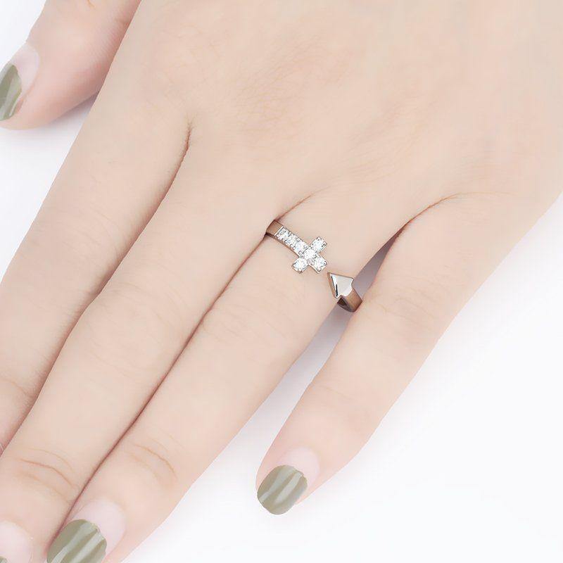 Cross Ring Silver