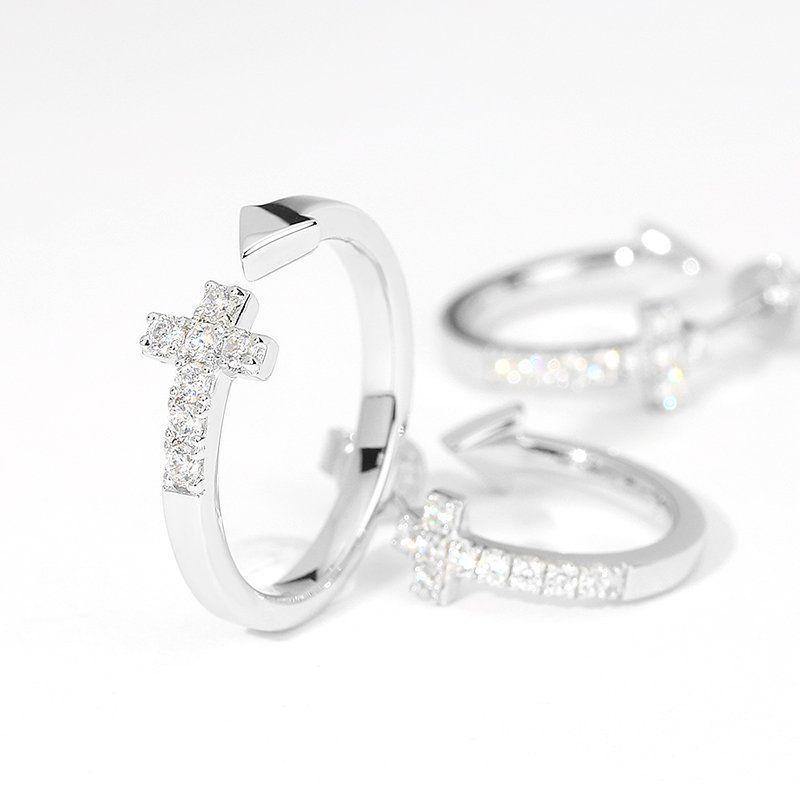 Cross Ring Silver