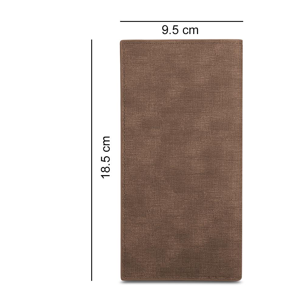 Men's Long Style Bifold Custom Inscription Photo Engraved Wallet - For Couple