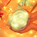 Transparent Plastic Ball Light String Sky Blue Feather Three-piece Suit Creative Gift Combination