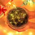 Transparent Plastic Ball Light String Gray Feather Three-piece Suit Creative Gift Combination