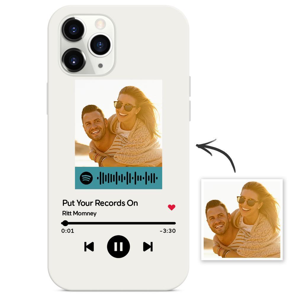 Custom Spotify Code iPhone Case Music Transparent Silicone Protection Creative Gifts