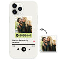 Custom Spotify Code iPhone Case Color Bar Code Design Transparent Silicone Gifts