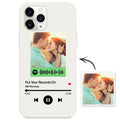 Custom Spotify Code iPhone Case Transparent Music Theme Unique Commemorative Silicone Giftss
