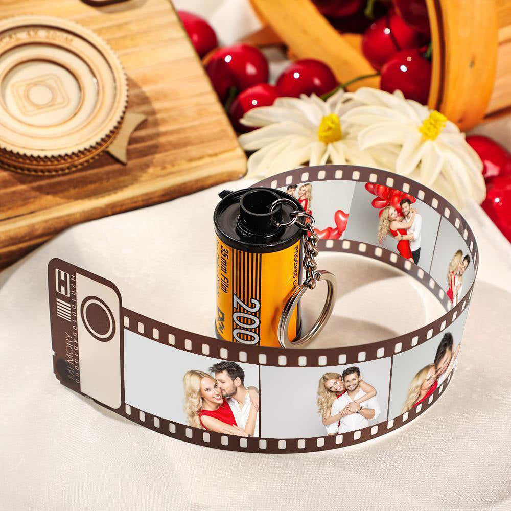 20 Pics Photo Camera Roll Keychain with Pictures Customized Photo Gift Best Gifts