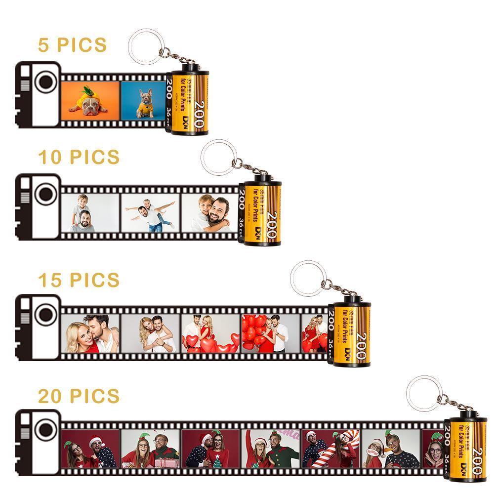 Photo Keychain Camera Roll Keychain Multiphoto Gift for Family Gifts