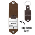 Scannable Spotify Code Keychain Custom Drive Safe Engraved Music Song Keychains Leather Gifts for Mom