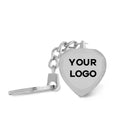 Custom Photo Keychain Crystal Keychain Heart-shaped Gifts for Employees