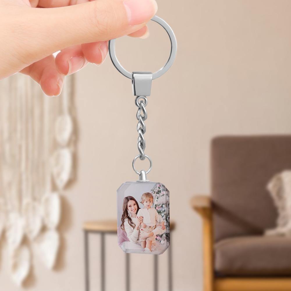 Custom Photo Keychain Crystal Keychain For Mom