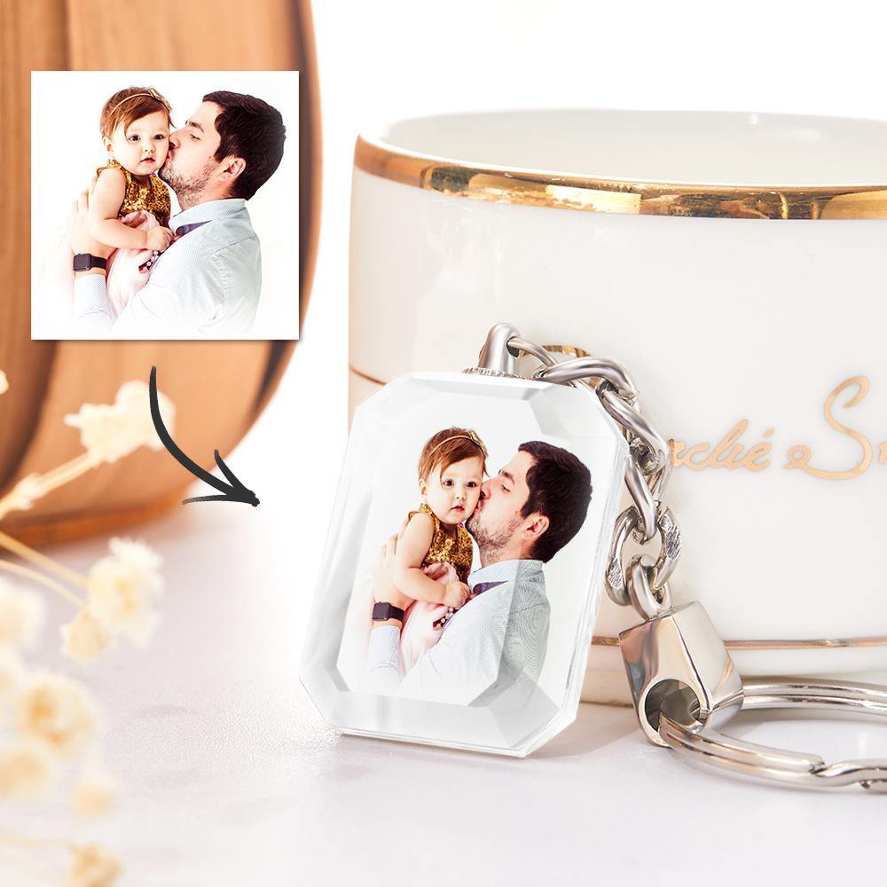 Custom Photo Keychain Crystal Keychain For Mom