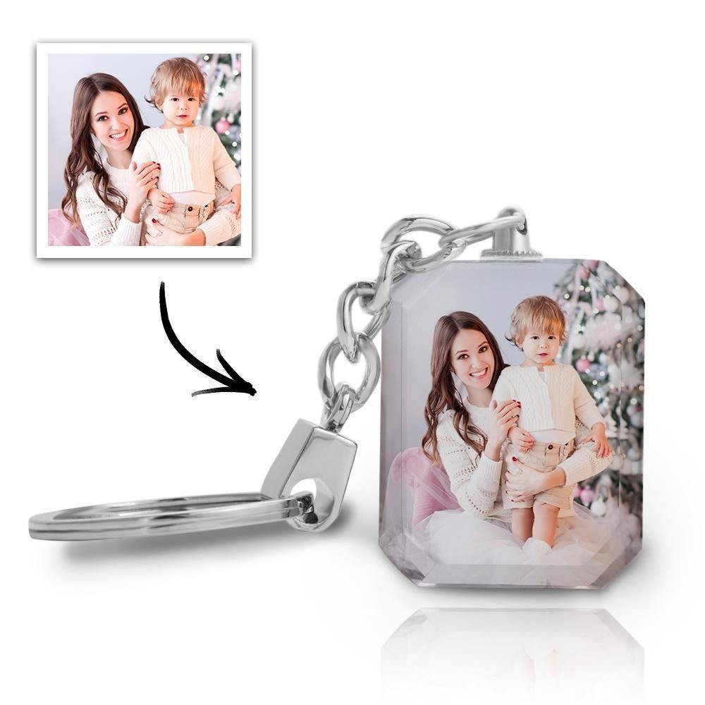 Custom Photo Keychain Crystal Keychain For Father