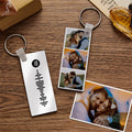 Spotify Code Keychain Custom Photo Double-Sided Personalized Gifts Green