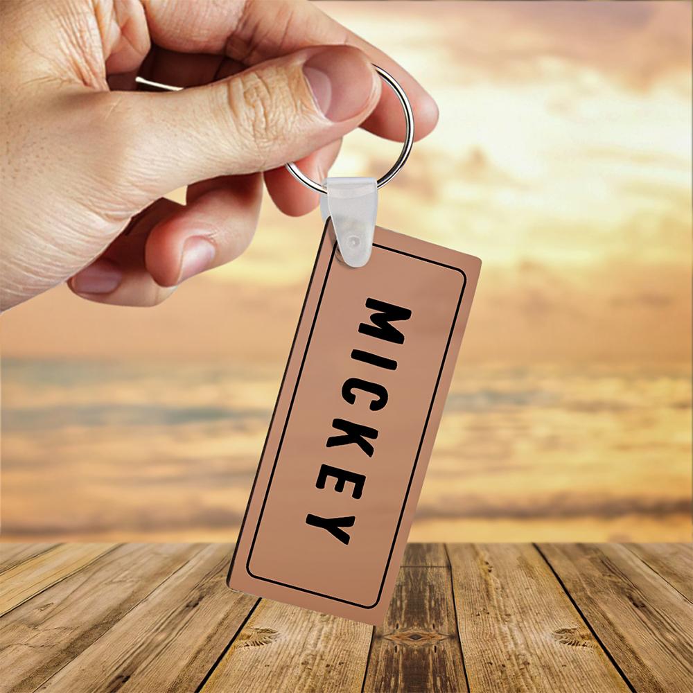 My Little PUFF Custom Photo Keychain Double-Side Engraved
