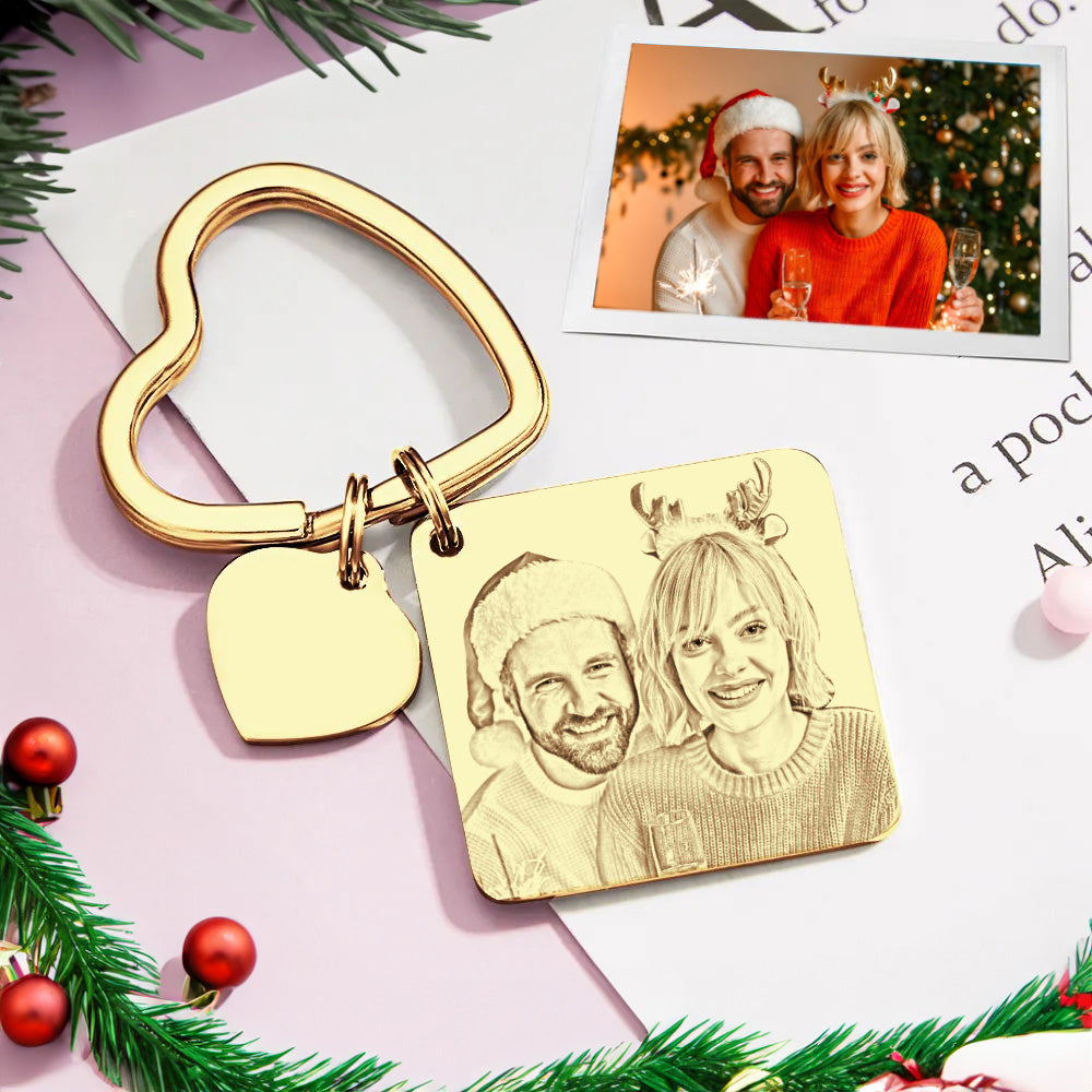 Custom Spotify Calendar Custom Calendar Photo Keychain Anniversary Gifts Heart Shape Keychain Christmas Gift