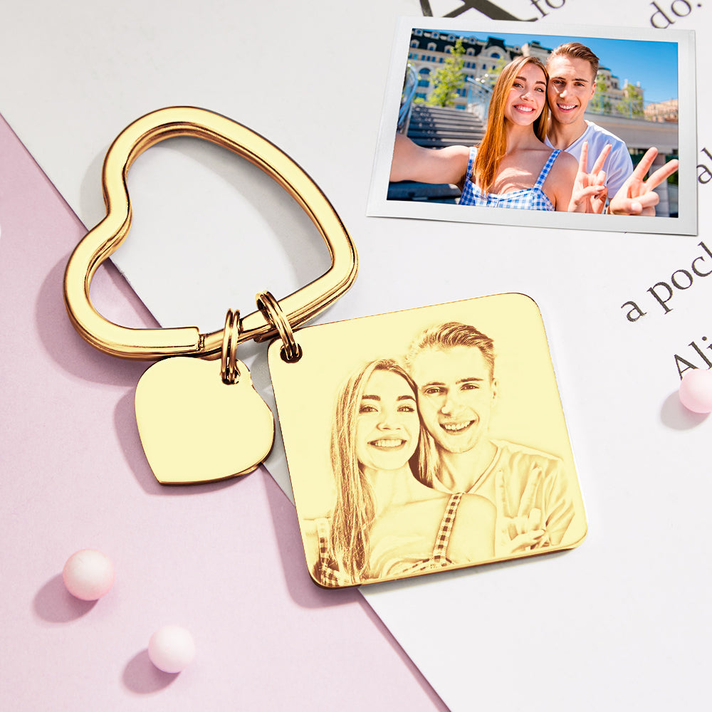 Custom Spotify Calendar Custom Calendar Photo Keychain Anniversary Gifts Heart Shape Keychain Couple Gift