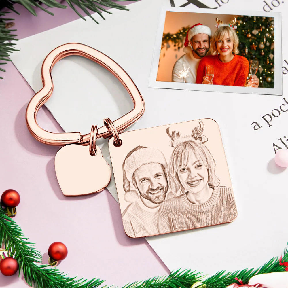 Custom Spotify Calendar Custom Calendar Photo Keychain Anniversary Gifts Heart Shape Keychain Christmas Gift