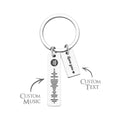 Custom Music Code Keychain Personalized Creative Name Scannable Spotify Code Keychain Gift For Her