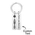 Personalized Scannable Spotify Code Keychain Unique Music Code Name Keychain Gift For Her