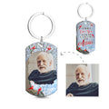 Custom Photo I'll Carry You - Memorial Gift For Family Personalized Aluminum Keychain