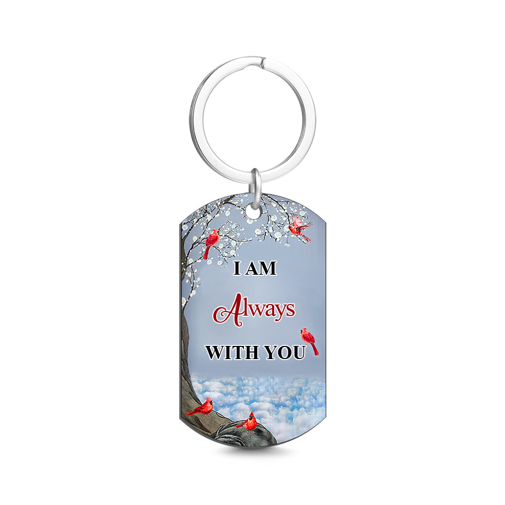 Custom Photo I'll Carry You - Memorial Gift For Family Personalized Aluminum Keychain