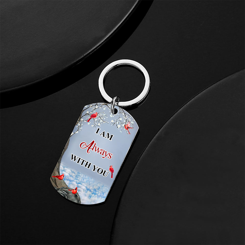 Custom Photo I'll Carry You - Memorial Gift For Family Personalized Aluminum Keychain