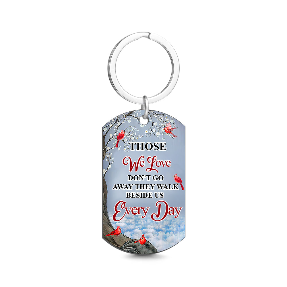 Custom Photo I'll Carry You - Memorial Gift For Family Personalized Aluminum Keychain