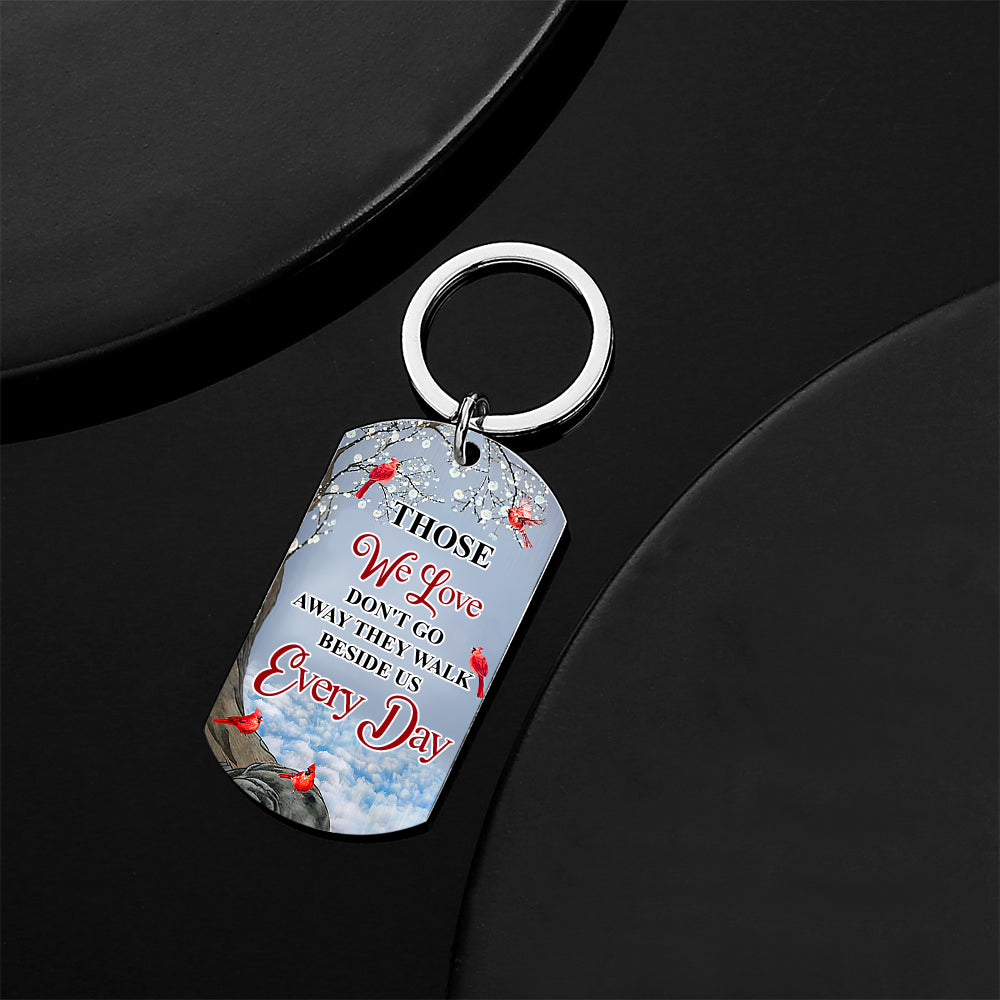 Custom Photo I'll Carry You - Memorial Gift For Family Personalized Aluminum Keychain