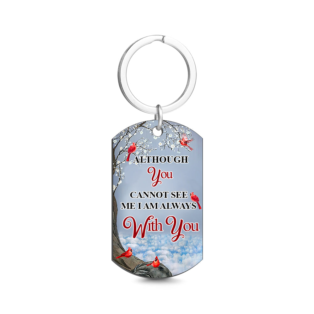 Custom Photo I'll Carry You - Memorial Gift For Family Personalized Aluminum Keychain