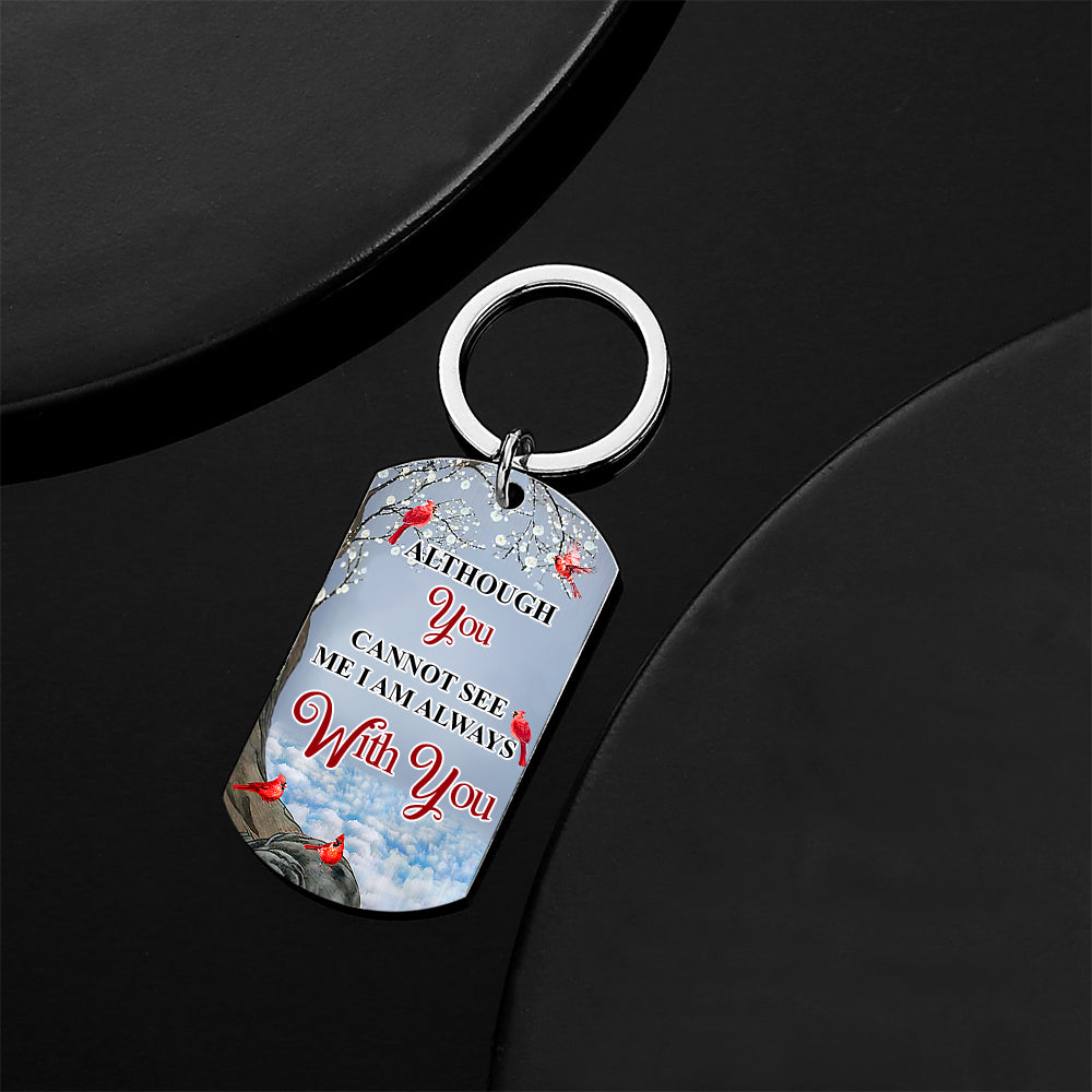 Custom Photo I'll Carry You - Memorial Gift For Family Personalized Aluminum Keychain