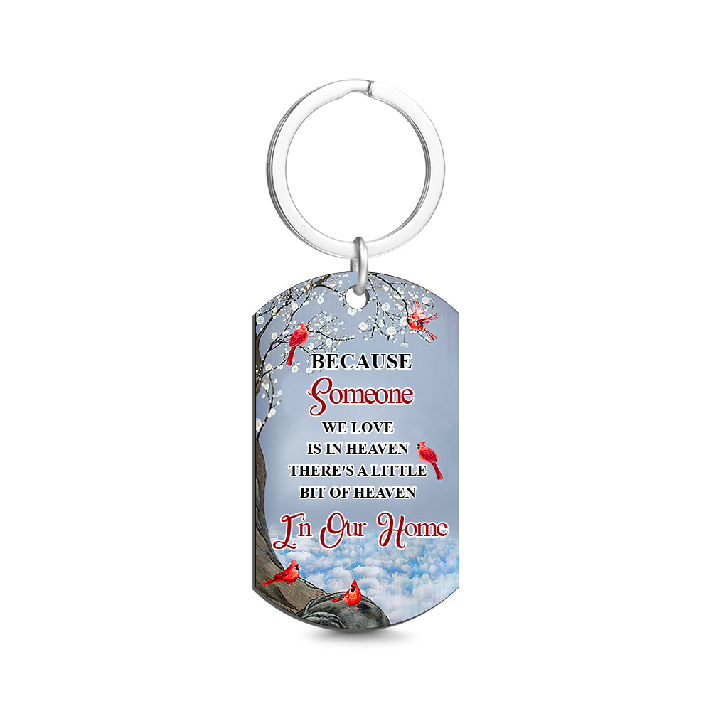 Custom Photo I'll Carry You - Memorial Gift For Family Personalized Aluminum Keychain