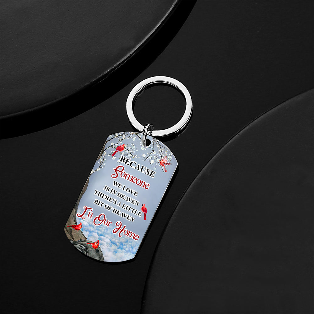 Custom Photo I'll Carry You - Memorial Gift For Family Personalized Aluminum Keychain