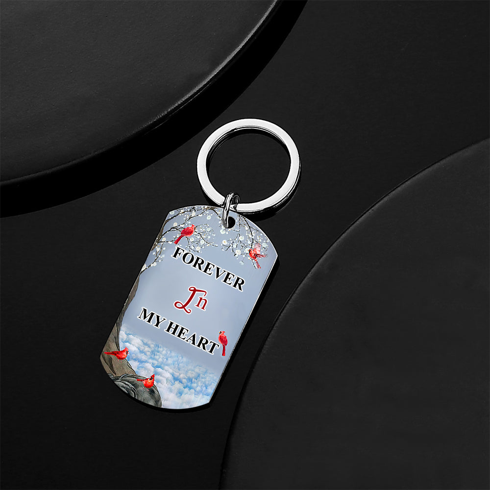 Custom Photo I'll Carry You - Memorial Gift For Family Personalized Aluminum Keychain