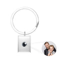 Personalized Photo Projection Keychain Custom Photo Keychain for Dad Father's Day Gift
