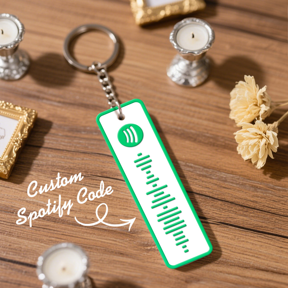 Custom Spotify Keychain Custom Color Combinations Personalized Music Keepsake