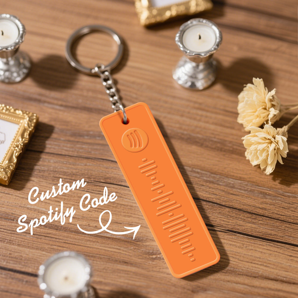 Custom Spotify Keychain Custom Color Combinations Personalized Music Keepsake