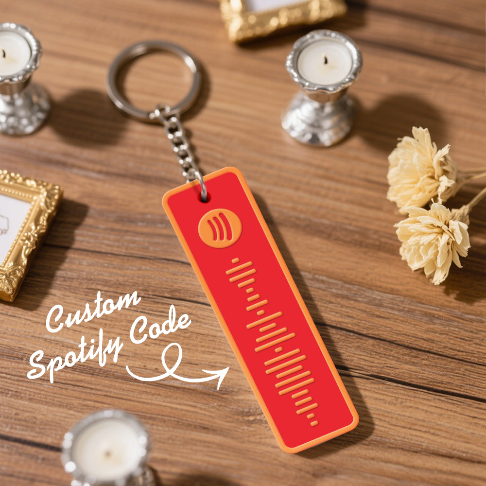 Custom Spotify Keychain Custom Color Combinations Personalized Music Keepsake
