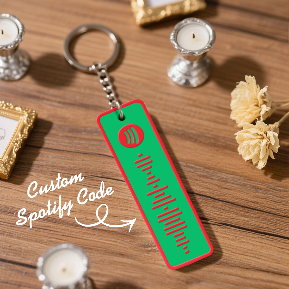 Custom Spotify Keychain Custom Color Combinations Personalized Music Keepsake