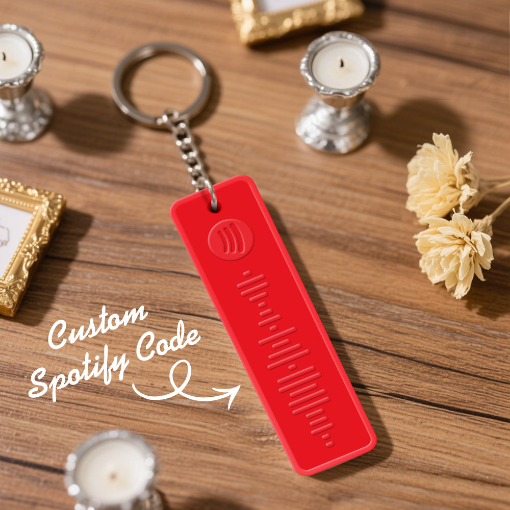 Custom Spotify Keychain Custom Color Combinations Personalized Music Keepsake