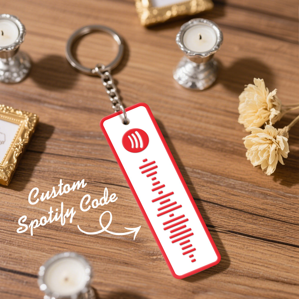 Custom Spotify Keychain Custom Color Combinations Personalized Music Keepsake