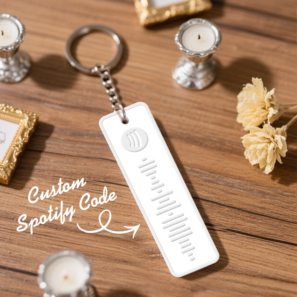 Custom Spotify Keychain Custom Color Combinations Personalized Music Keepsake
